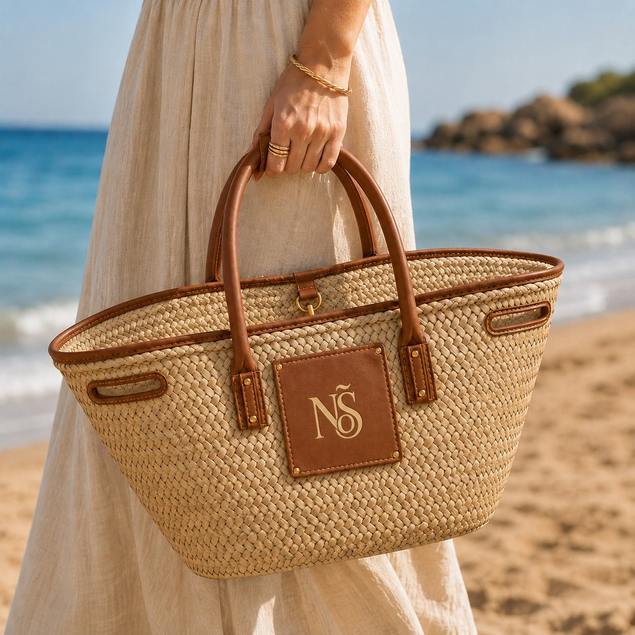 NÕS Riviera Woven Tote Bag